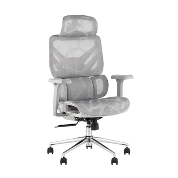 Кресло офисное TopChairs Structo серая сетка