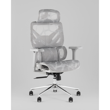 Кресло офисное TopChairs Structo серая сетка