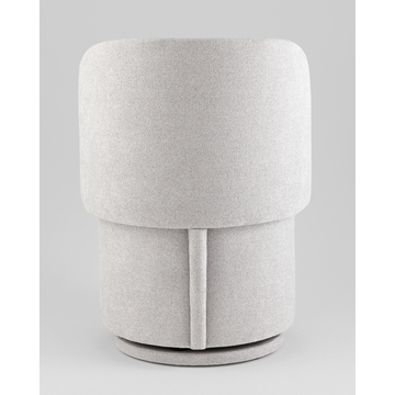 Пуф-трансформер Таунсвилл вращающийся с ящиком букле светло-серый