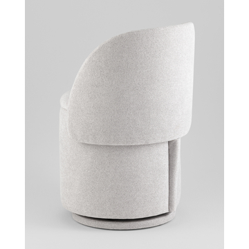 Пуф-трансформер Таунсвилл вращающийся с ящиком букле светло-серый