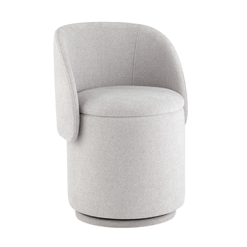 Пуф-трансформер Таунсвилл вращающийся с ящиком букле молочный