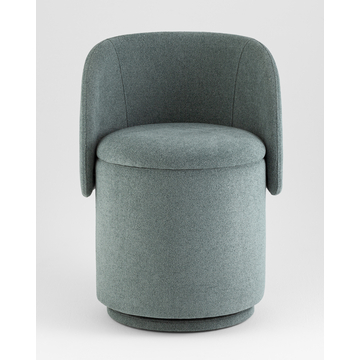 Пуф-трансформер Таунсвилл вращающийся с ящиком букле зеленый