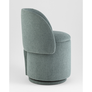 Пуф-трансформер Таунсвилл вращающийся с ящиком букле зеленый