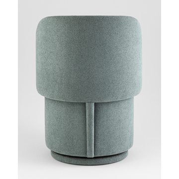 Пуф-трансформер Таунсвилл вращающийся с ящиком букле зеленый