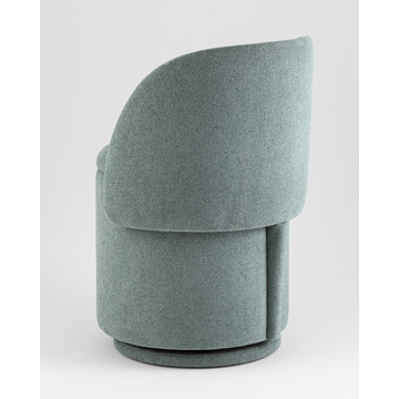 Пуф-трансформер Таунсвилл вращающийся с ящиком букле зеленый