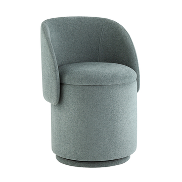 Пуф-трансформер Таунсвилл вращающийся с ящиком букле молочный