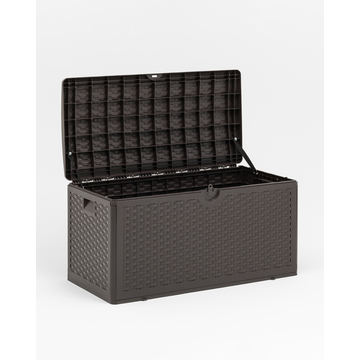 Стол-сундук пластик коричневый 110*56 см 276л