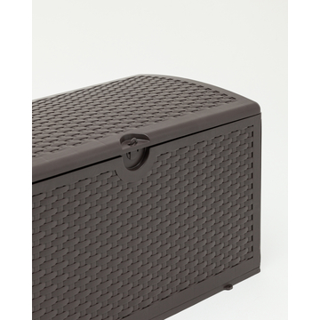 Стол-сундук пластик коричневый 110*56 см 276л