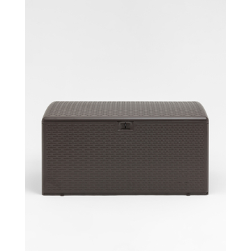 Стол-сундук пластик коричневый 122*60 см 375л