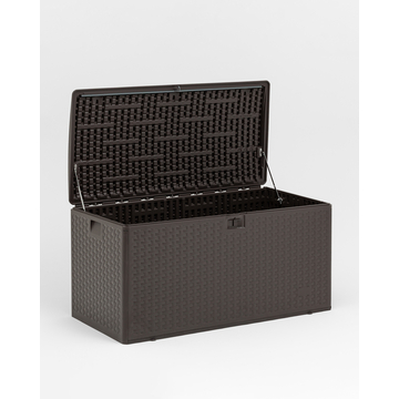 Стол-сундук пластик коричневый 122*60 см 375л