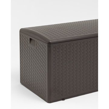 Стол-сундук пластик коричневый 122*60 см 375л