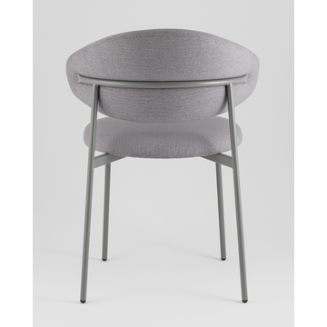 Стул Evan велюр серый каркас серый