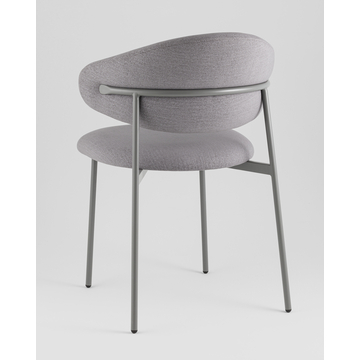 Стул Evan велюр серый каркас серый