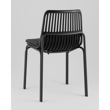 Стул Louran с подушкой чёрный 2 шт.