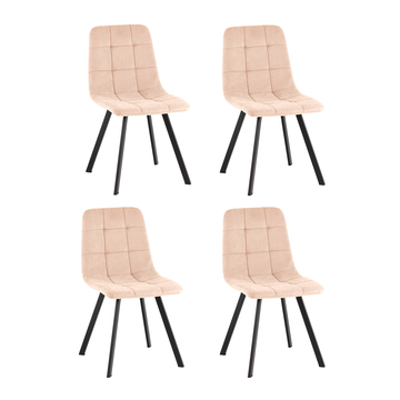 Стул Одди Original Square велюр синий (набор 4 шт)