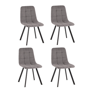 Стул Одди Original Square велюр синий (набор 4 шт)