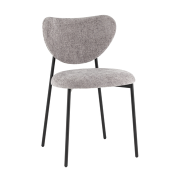 Стул Rina шенилл серый