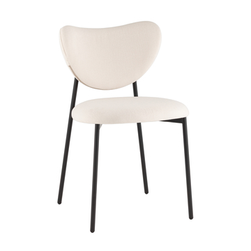 Стул Rina велюр молочный