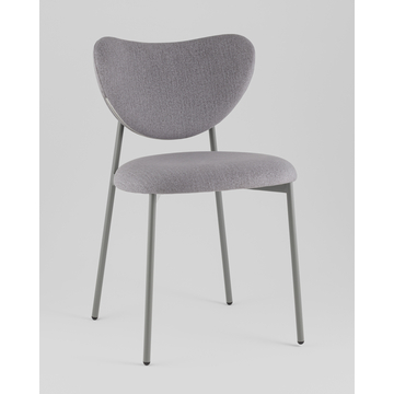 Стул Rina велюр серый каркас серый