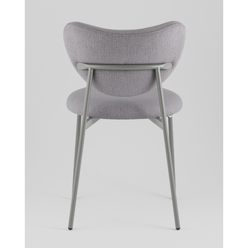 Стул Rina велюр серый каркас серый