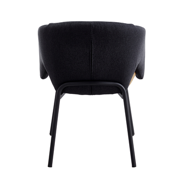 Стул обеденный Afrida рогожка тёмно-синий терракот