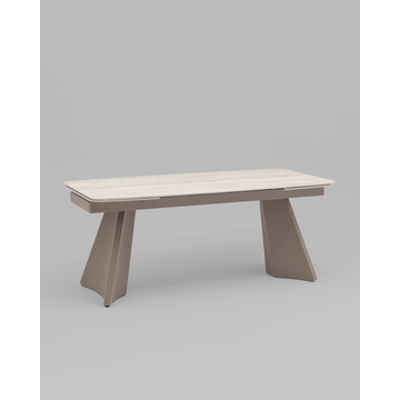 Стол обеденный Eliora 180-260х90 см серый травертин керамика