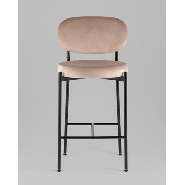 Стул полубарный Бриф VD велюр бежевый