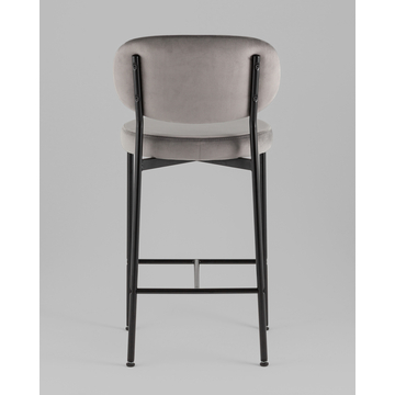 Стул полубарный Бриф VD велюр серый 2 шт.