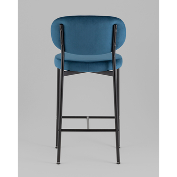 Стул полубарный Бриф VD велюр синий 2 шт.