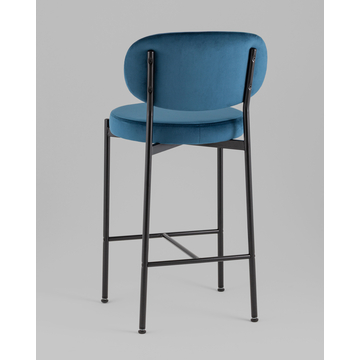 Стул полубарный Бриф VD велюр синий 2 шт.