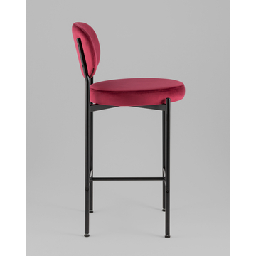 Стул полубарный Бриф VD велюр винный