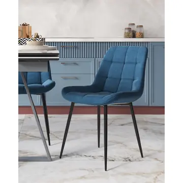 Стул Флекс Original велюр синий 2 шт.