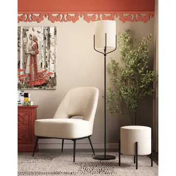 Пуф Кейси велюр рельефный молочный