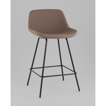 Стул полубарный Деймон экокожа коричневый