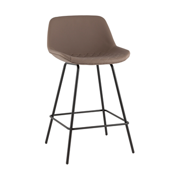 Стул полубарный Деймон экокожа коричневый