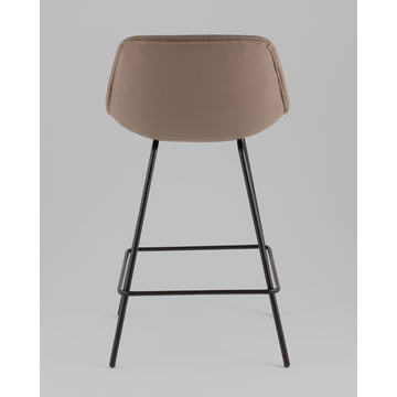 Стул полубарный Деймон экокожа коричневый