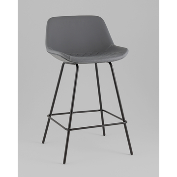 Стул полубарный Деймон экокожа серый