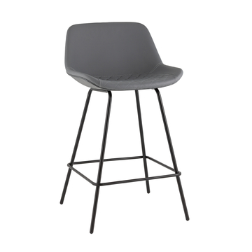 Стул полубарный Деймон экокожа коричневый