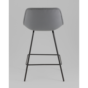 Стул полубарный Деймон экокожа серый