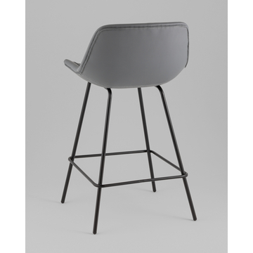 Стул полубарный Деймон экокожа серый