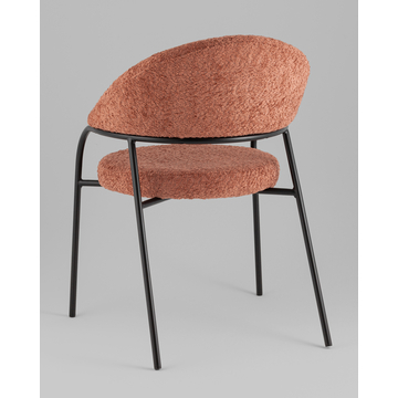 Стул Тилль букле коралловый