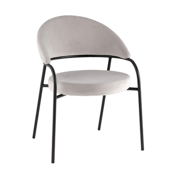 Стул Тилль велюр светло-серый