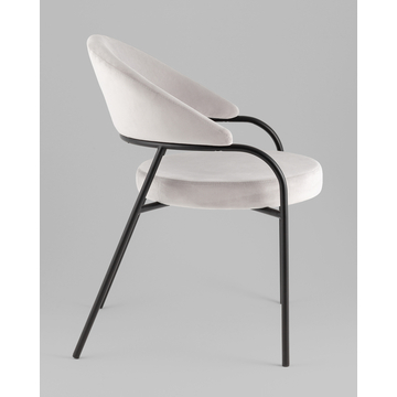 Стул Тилль велюр светло-серый