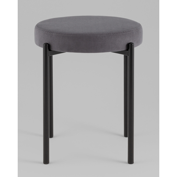 Табурет Бриф Original велюр серый