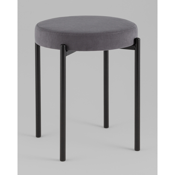 Табурет Бриф Original велюр серый