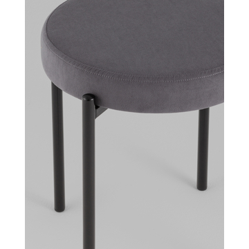 Табурет Бриф Original велюр серый