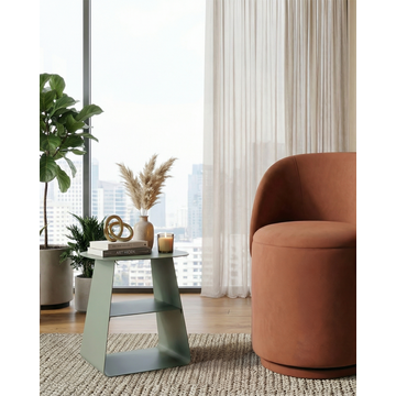 Журнальный столик Leyre металл зеленый