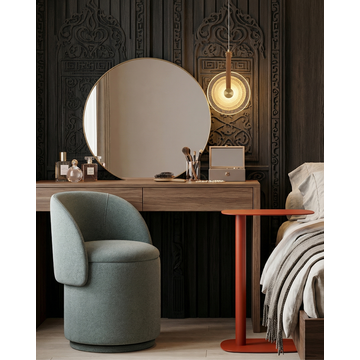 Пуф-трансформер Таунсвилл вращающийся с ящиком букле зеленый