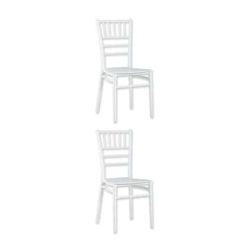 Стул Chiavari (Кьявари) пластик белый 2 шт. комплект