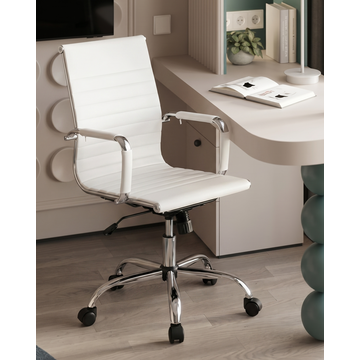 Кресло офисное TopChairs City S белое